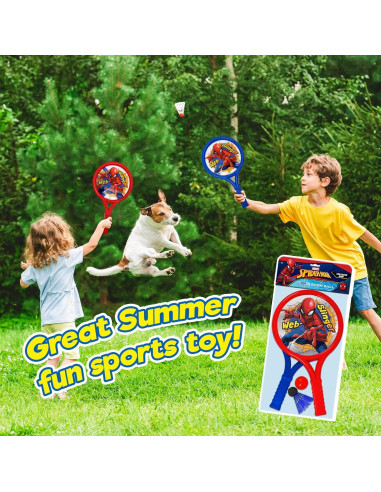 Juego de Pelotas de Raqueta Marvel Pantera Negra - 2 Raquetas