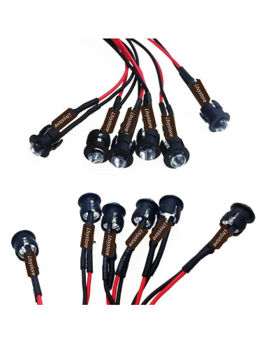 Kit 210 Pcs Diodos LED 3MM Pre Cableados 12V Ltvystore