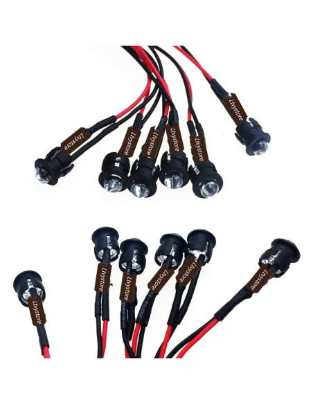 Kit 210 Pcs Diodos LED 3MM Pre Cableados 12V Ltvystore