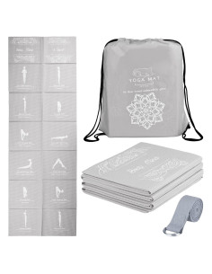 Esterilla de Yoga Plegable RUILIXIN Antideslizante 172.7x61cm