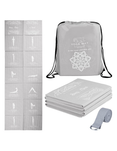 Esterilla de Yoga Plegable RUILIXIN Antideslizante 172.7x61cm