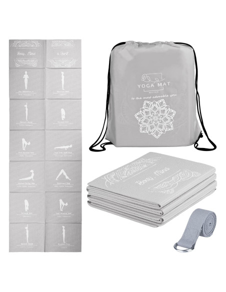 Esterilla de Yoga Plegable RUILIXIN Antideslizante 172.7x61cm