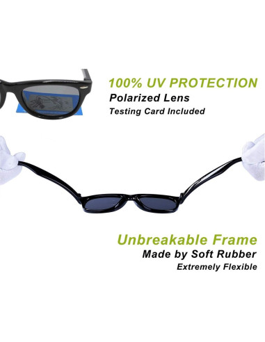 Gafas de sol polarizadas COASION para niños 3-9 años UV400