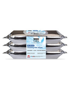 Toallitas de limpieza WBM, 50 hojas, sin fragancia, 3 paquetes