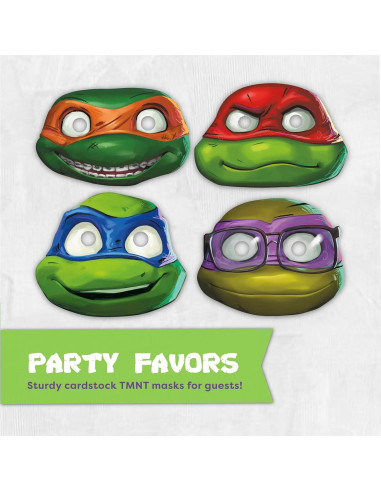 Suministros Fiesta Cumpleaños Tortugas Ninja Unique 16 Invitados