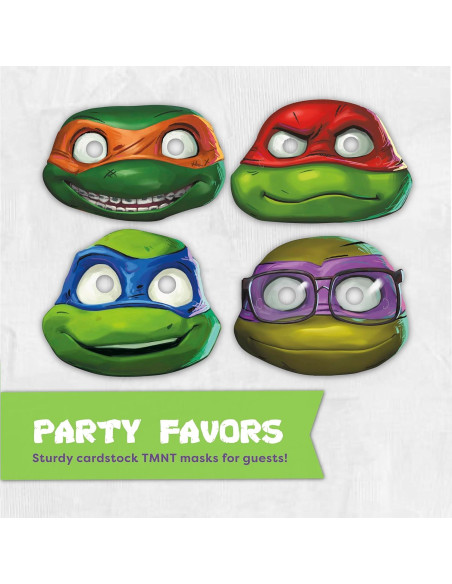 Suministros Fiesta Cumpleaños Tortugas Ninja Unique 16 Invitados