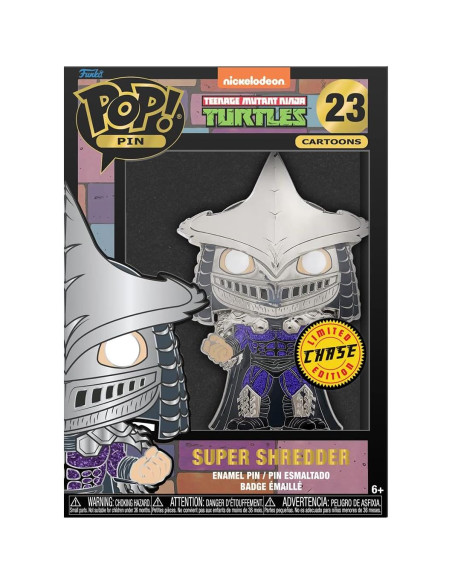 Pin de esmalte Funko Pop Super Shredder - Brilla en la oscuridad