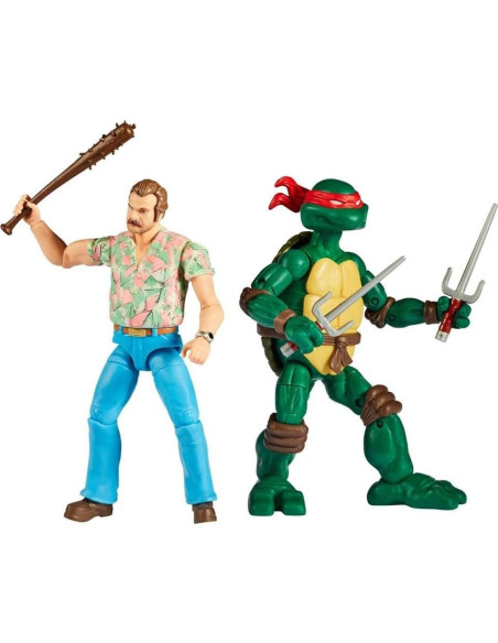 Tortugas Ninja Raph & Hopper Playmates 20cm 453g