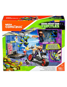 Mega Construx Tortugas Ninja Leo Planeador con Bebop