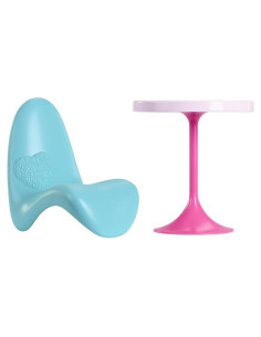 Piezas de Repuesto Barbie HMX10 - Mesa Rosa y Sillón Azul