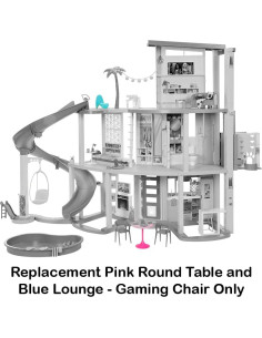 Piezas de Repuesto Barbie HMX10 - Mesa Rosa y Sillón Azul 2