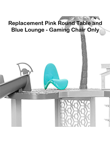 Piezas de Repuesto Barbie HMX10 - Mesa Rosa y Sillón Azul