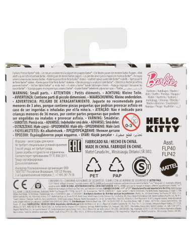 Top de Moda Barbie Hello Kitty Rosa con Lazo Azul - FLP42