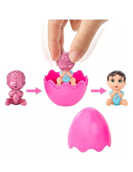 Huevo de Revelación de Color Barbie HJX67 - Paquete de 3 Sorpresas