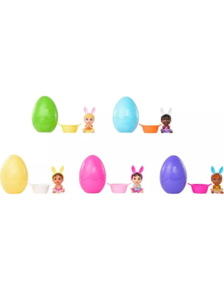 Huevo de Revelación de Color Barbie HJX67 - Paquete de 3 Sorpresas