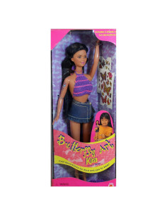 Muñeca Kira Barbie Arte de Mariposa 29 cm con Tatuajes