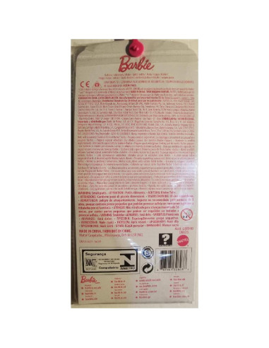 Vestido de lunares rosa y negro Barbie con zapatos y bolso