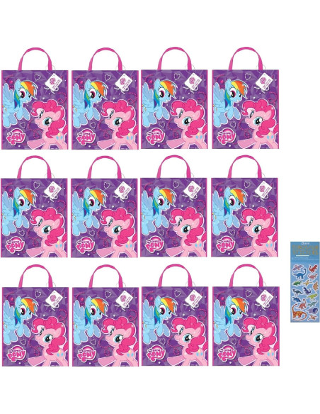 Paquete de Suministros para Fiestas My Little Pony 12 Bolsas 33x28cm