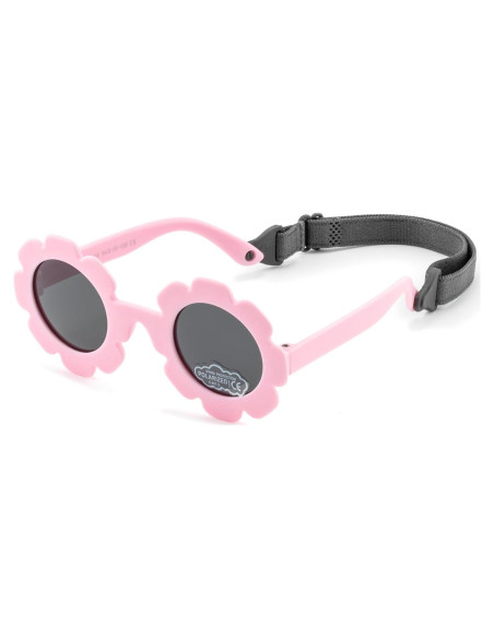 Gafas de sol polarizadas para bebés Rosa mate 0-24 meses
