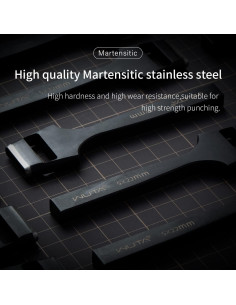 Perforador Ovalado de Cuero WUTA 5x22mm Acero Inoxidable 2