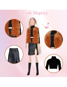 17 Piezas Ropa de Muñeca Carreuty 30 cm con Accesorios 2