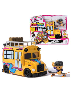 Autobús Sk8 2-en-1 Tech Deck con Fingerboard y Figura