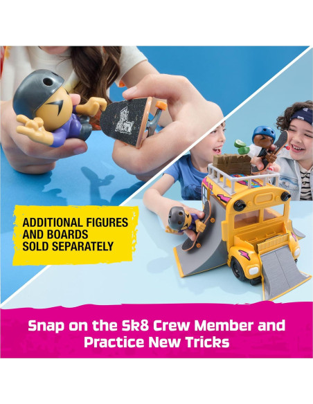 Autobús Sk8 2-en-1 Tech Deck con Fingerboard y Figura