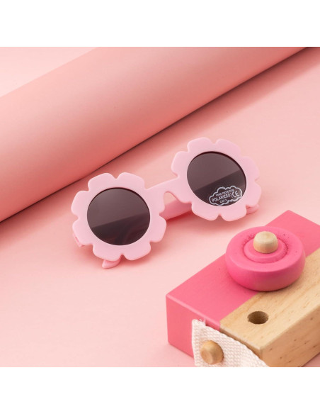 Gafas de sol polarizadas para bebés Rosa mate 0-24 meses