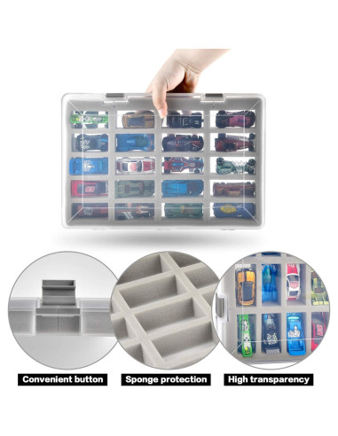 Estuche de Almacenamiento para 20 Coches Hot Wheels FULLCASE