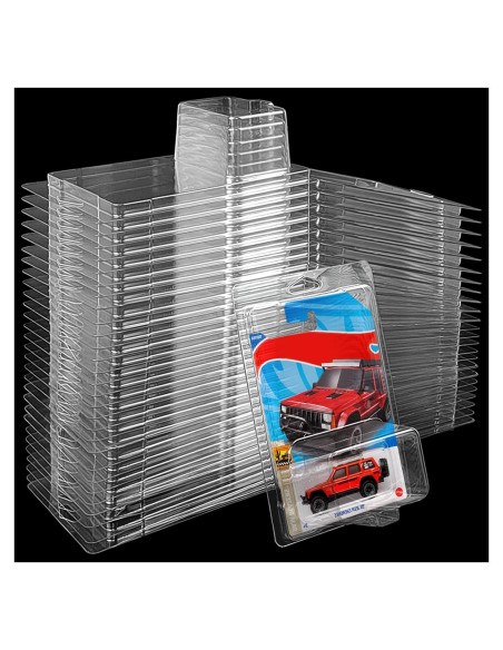 30 Fundas Protectores Transparentes Clamshell para Coches 19x12.6cm