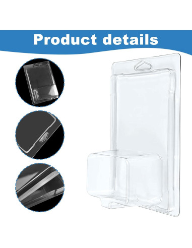 30 Fundas Protectores Transparentes Clamshell para Coches 19x12.6cm