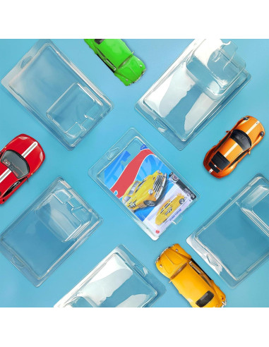 30 Fundas Protectores Transparentes Clamshell para Coches 19x12.6cm