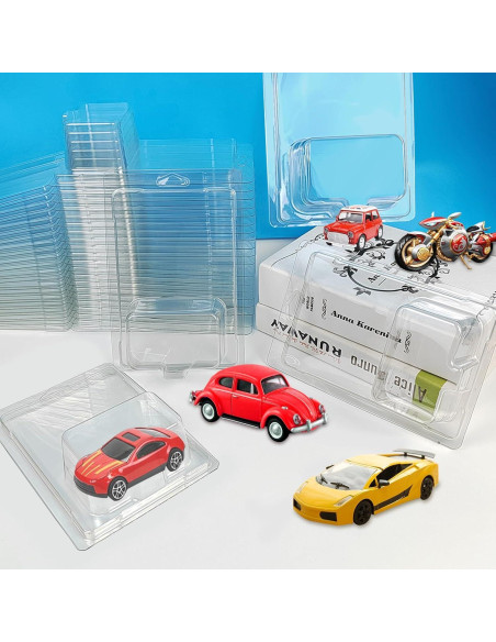 30 Fundas Protectores Transparentes Clamshell para Coches 19x12.6cm