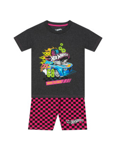 Conjunto camiseta y pantalones cortos Hot Wheels para niñas 8 años