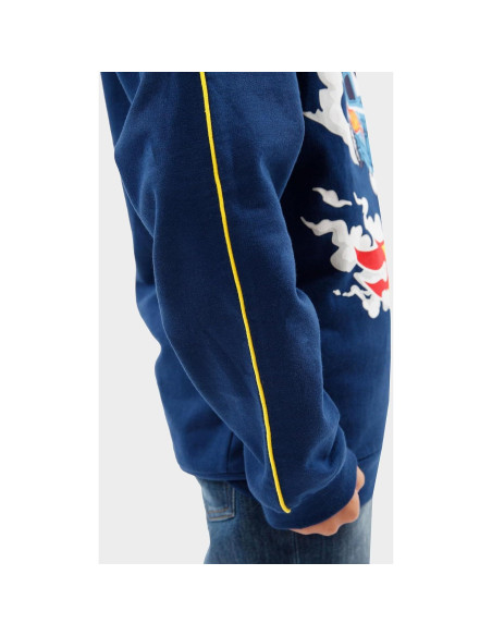 Sudadera Hot Wheels para Niños 100% Algodón Azul - hwhd1994