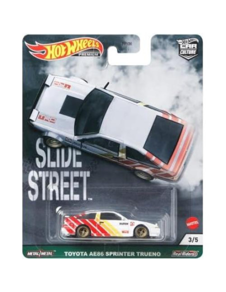 Conjunto de 5 Vehículos Diecast Hot Wheels Premium Slidewayz