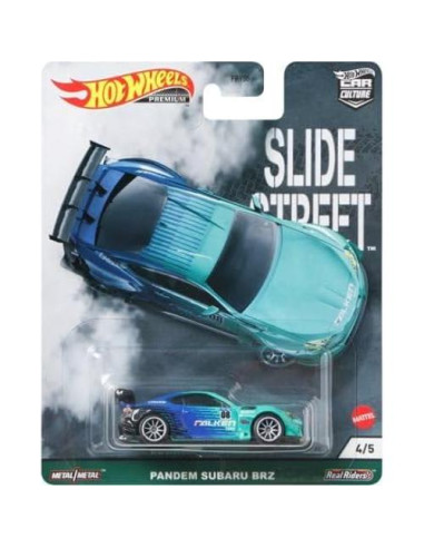 Conjunto de 5 Vehículos Diecast Hot Wheels Premium Slidewayz
