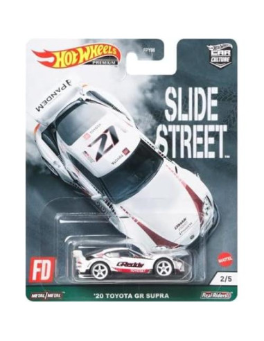 Conjunto de 5 Vehículos Diecast Hot Wheels Premium Slidewayz
