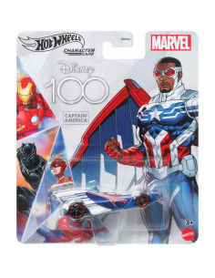 Hot Wheels Marvel Paquete 2 Autos Capitán América y Marvel 2