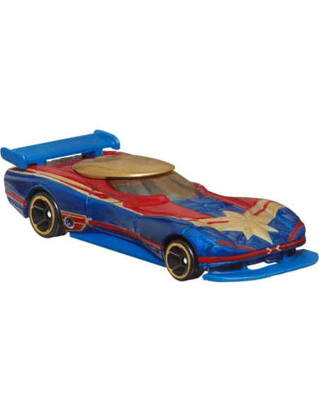 Hot Wheels Marvel Paquete 2 Autos Capitán América y Marvel