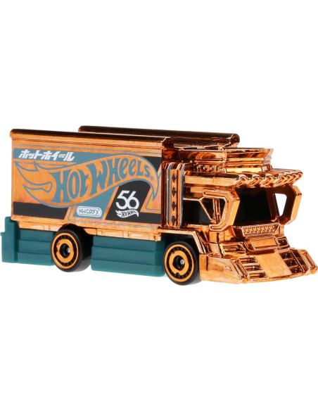 Coche de Fundición Hot Wheels Raijin Express Perla y Cromo