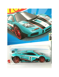 DieCast Hot Wheels McLaren F1 GTR 1:64 Turquesa 2