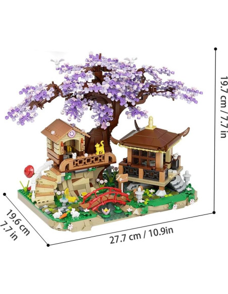 Conjunto de Construcción Jardín Casa en Árbol Shantou 1388 Piezas