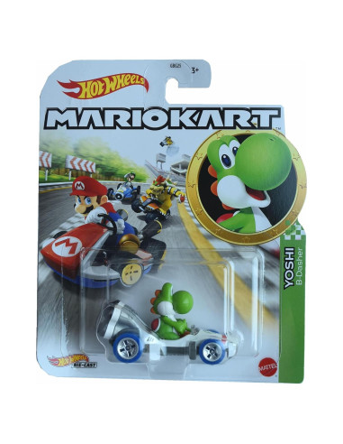 Auto a Escala Hot Wheels Mario Kart Yoshi B-Dasher 1:64
