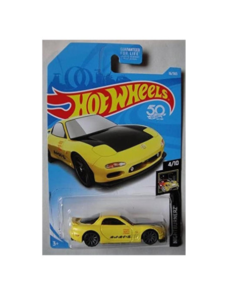 Hot Wheels Mazda RX-7 2018 1:64 Die-Cast Amarillo