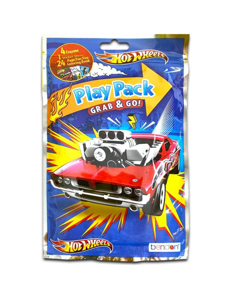 Libros para Colorear Hot Wheels - Paquete de 2 Libros y Crayones