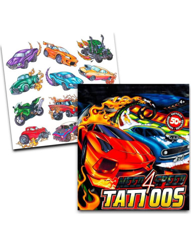 Libros para Colorear Hot Wheels - Paquete de 2 Libros y Crayones