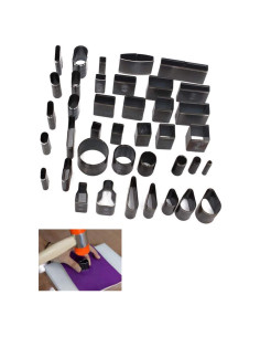 Troqueladora de cuero Jiayouxile 39 formas, acero duradero