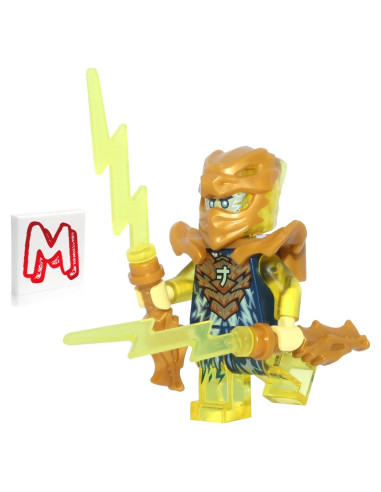 LEGO NINJAGO Minifigura Jay Dragón Dorado 71768 - Sin Alas