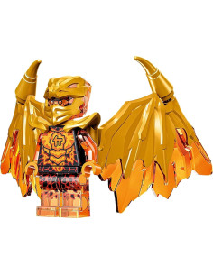 LEGO NINJAGO Minifigura Cole Dragón Dorado con Alas y Espada 2